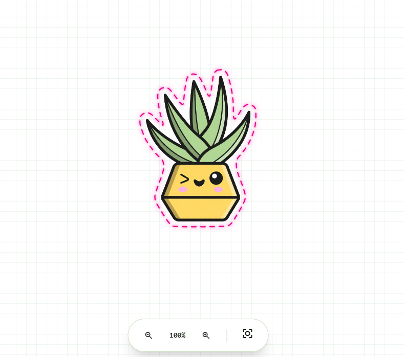 CutPath Pro tracing a PNG into an SVG cut line